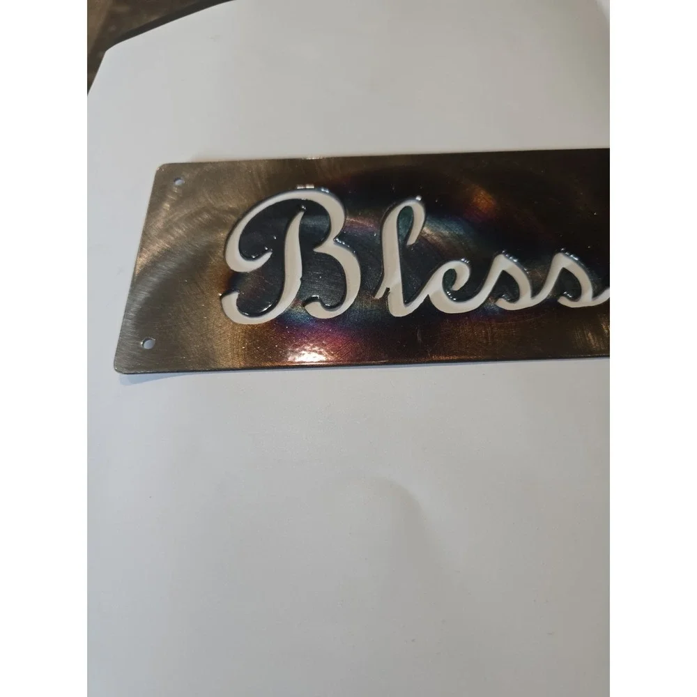 Bless This House! Custom Steel Art Work Sign.